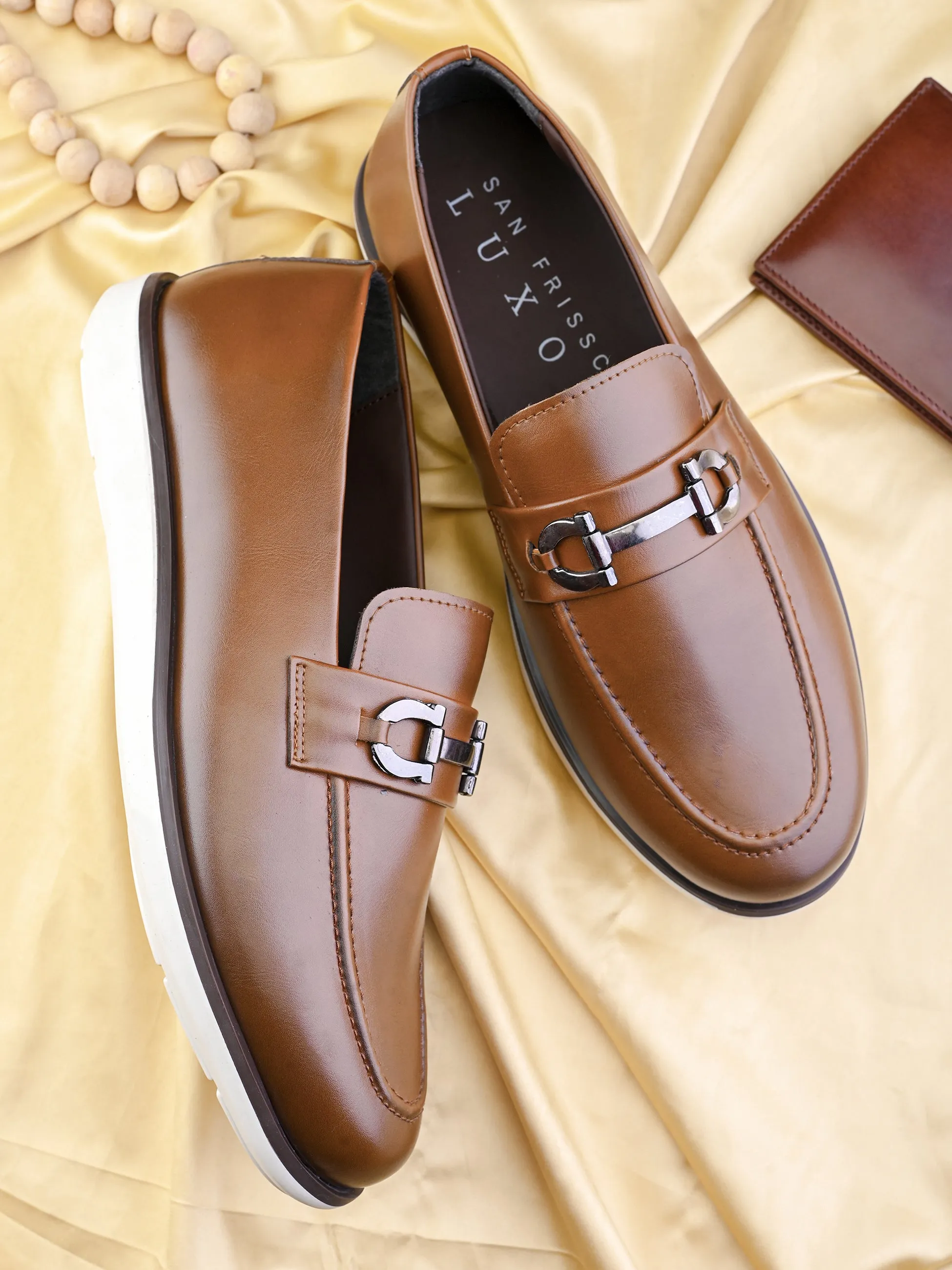 Mirage Tan Buckle Sneakers