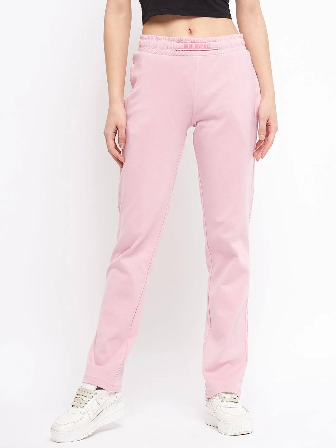 mSECRET Solid Black Trackpants  with pockets