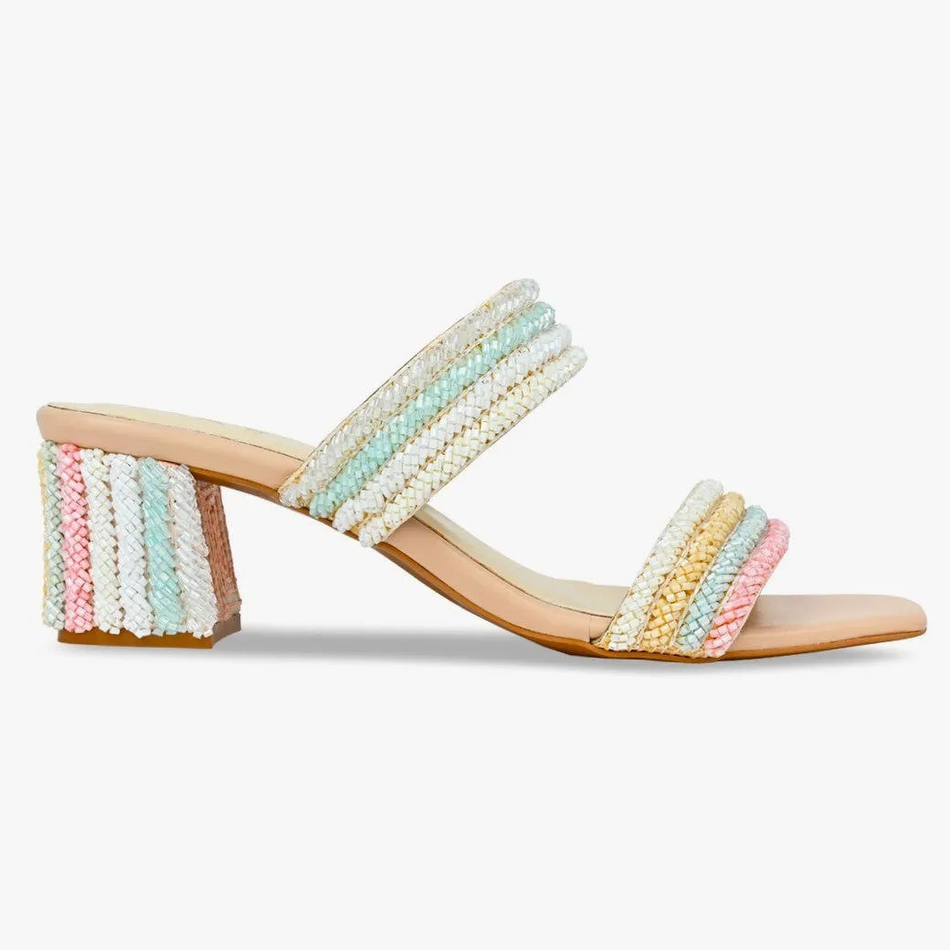 Neo Rainbow Strap Heels