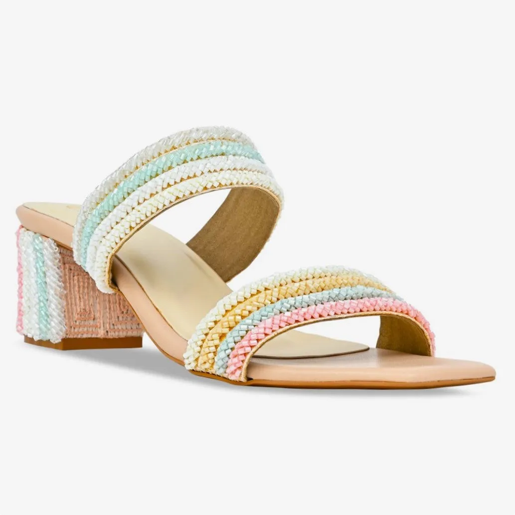 Neo Rainbow Strap Heels