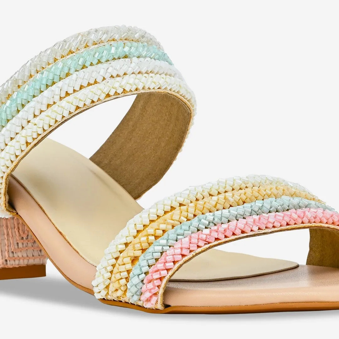 Neo Rainbow Strap Heels