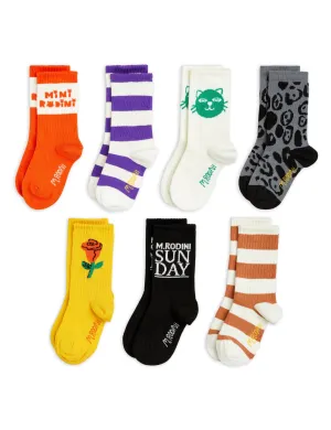 New Mini Rodini | C�ats 7-p�ack socks