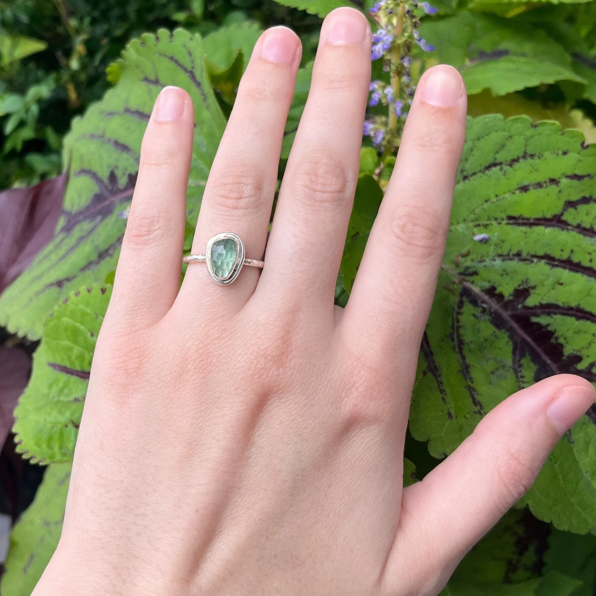 NEW! Organic Green Tourmaline Candy Ring in Sterling Silver by Sarah Richardson