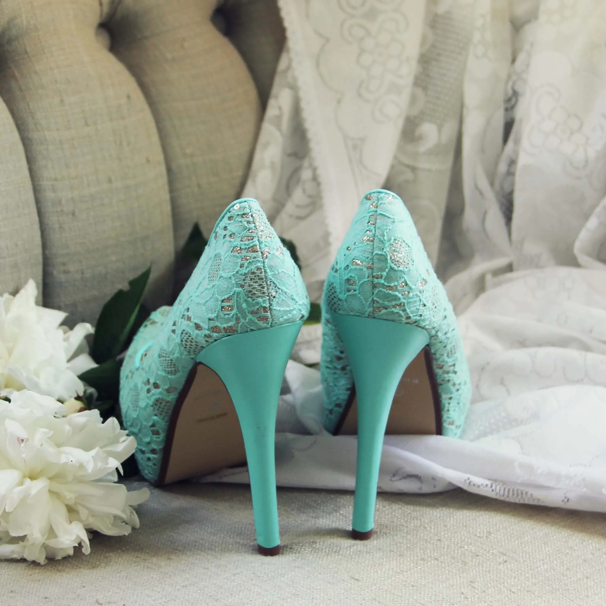 Peony & Mint Heels