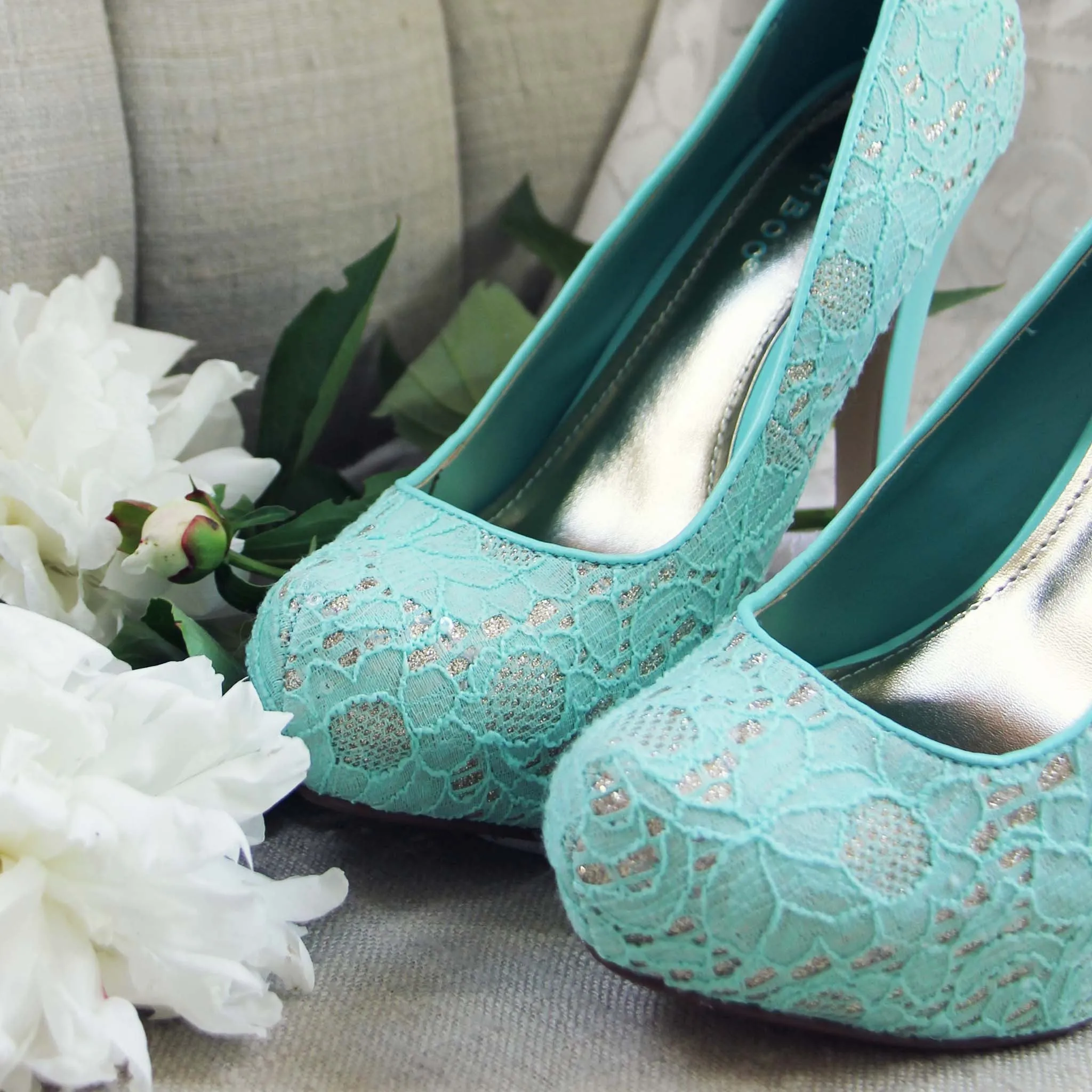 Peony & Mint Heels