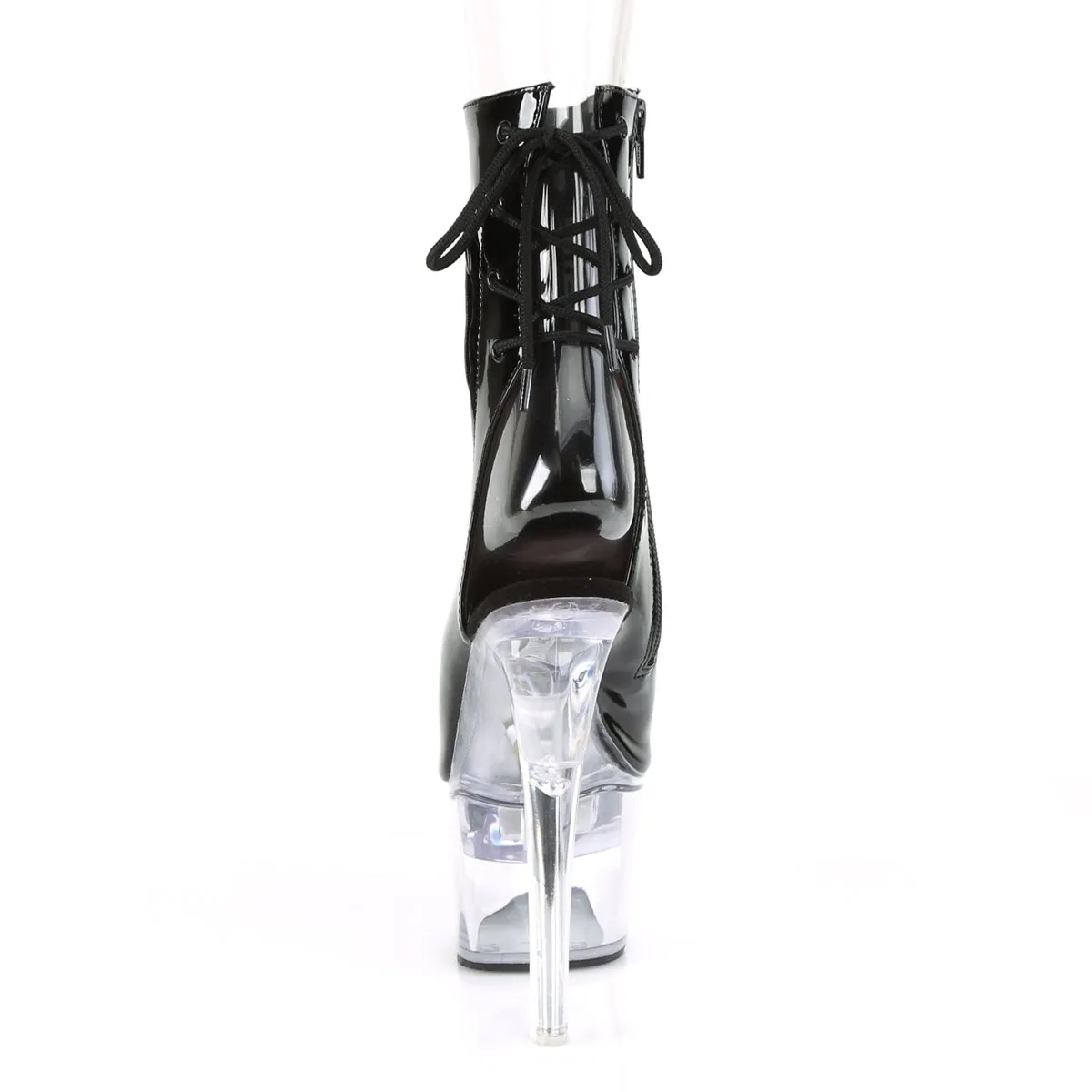 Pleaser Flashdance-1018-7-Black-Size 9-Clearance