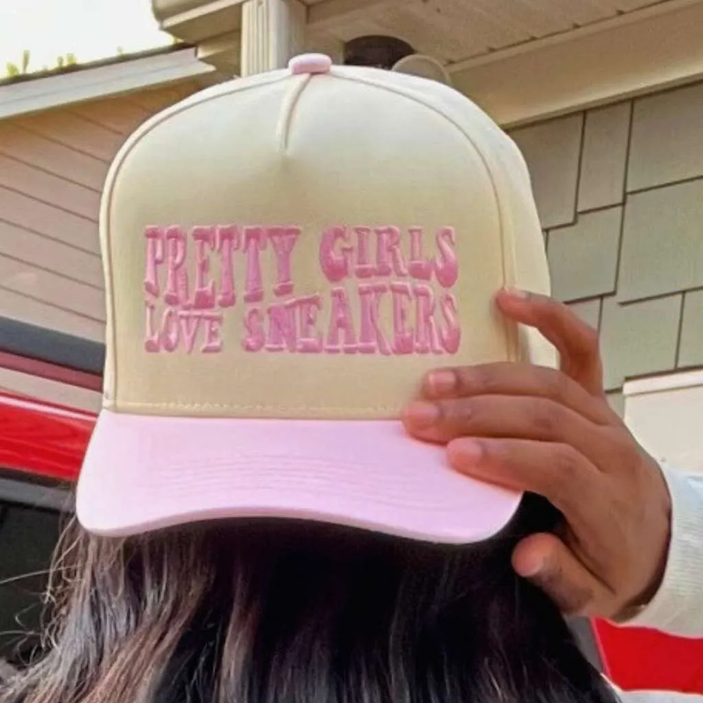 Pretty Girls Love Sneakers Five Panel Baseball Cap - Trendy & Comfortable Statement Hat