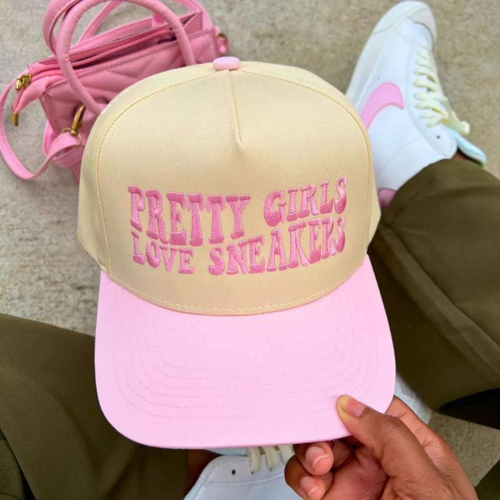 Pretty Girls Love Sneakers Five Panel Baseball Cap - Trendy & Comfortable Statement Hat