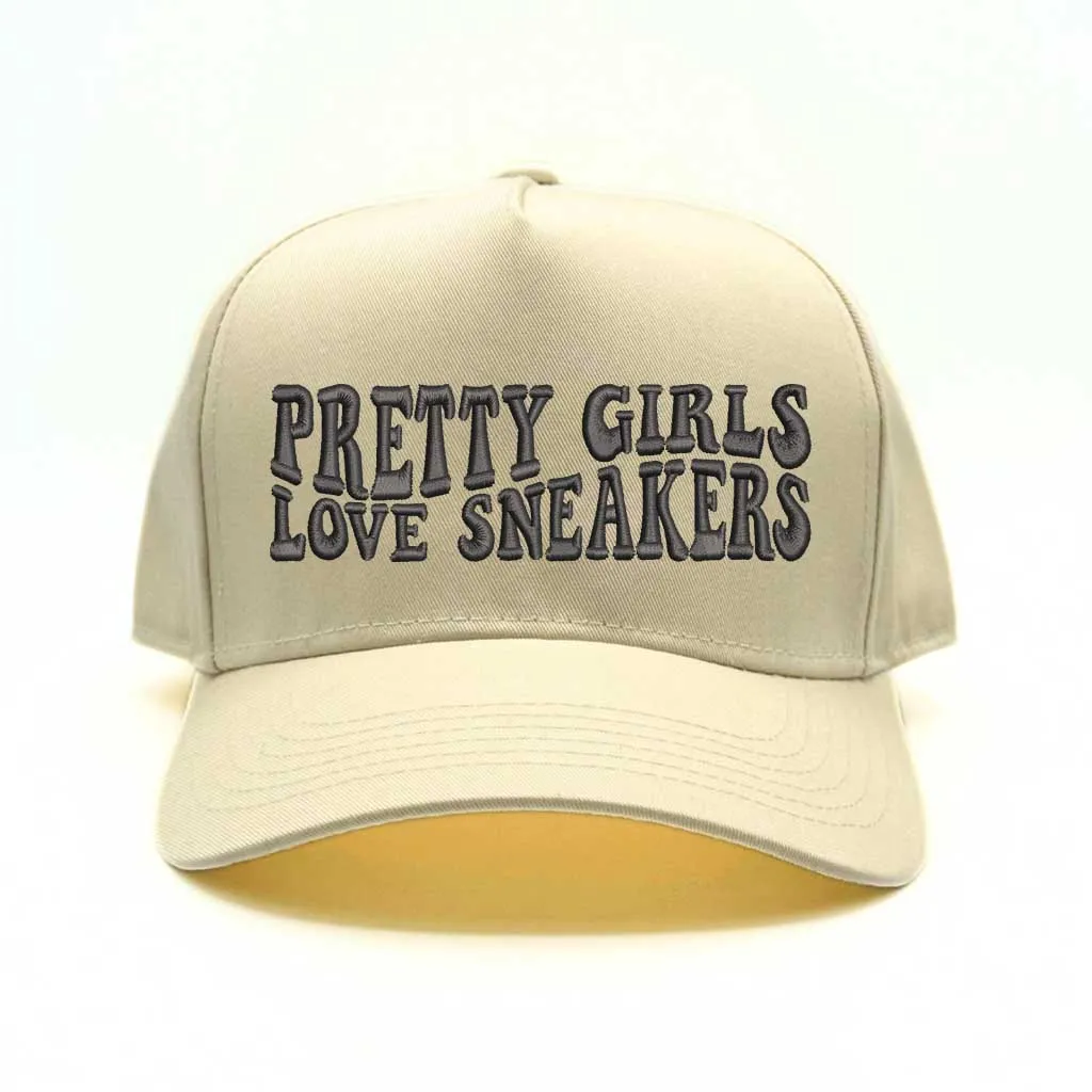 Pretty Girls Love Sneakers Five Panel Baseball Cap - Trendy & Comfortable Statement Hat