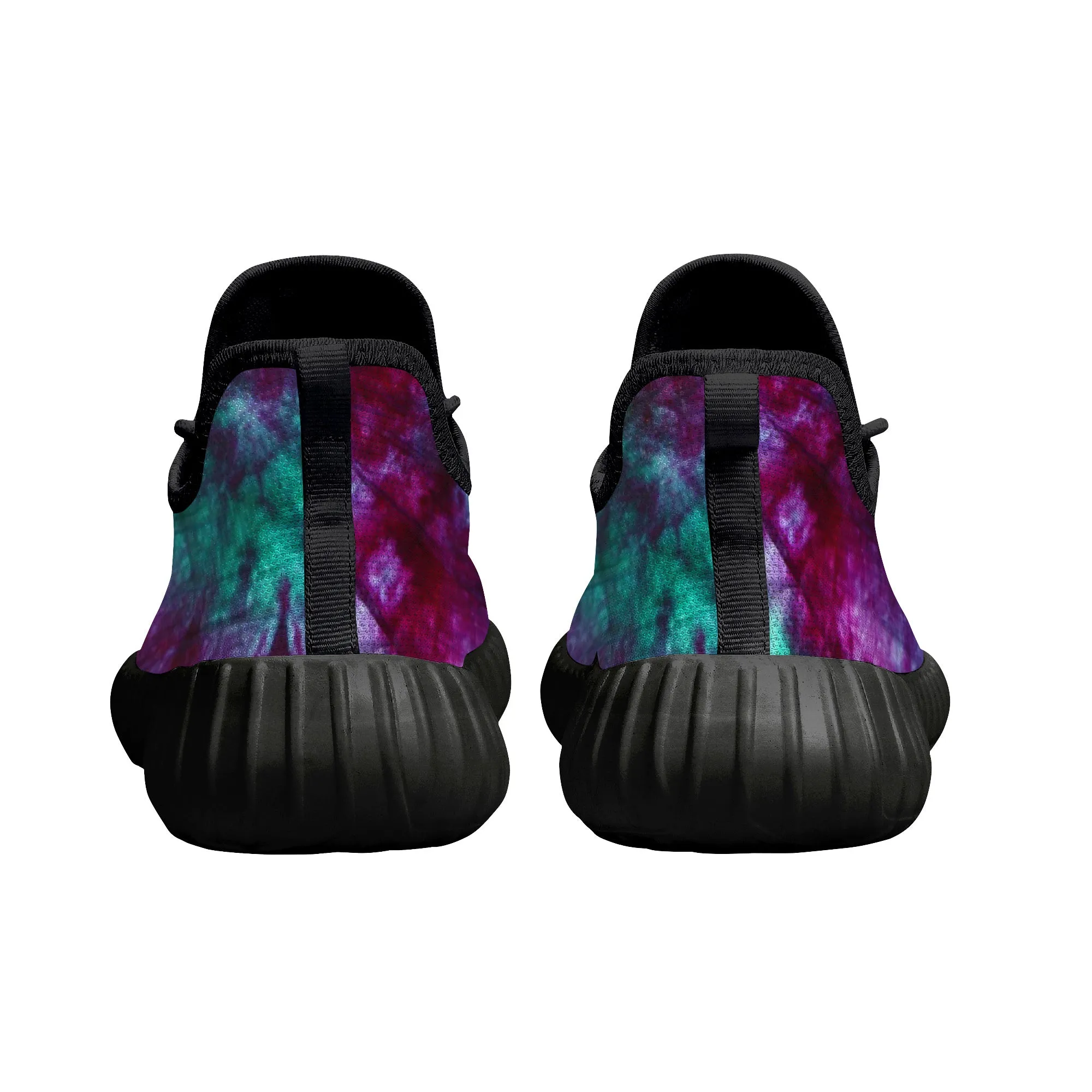 Purple Teal Tie Dye Premium Sneakers