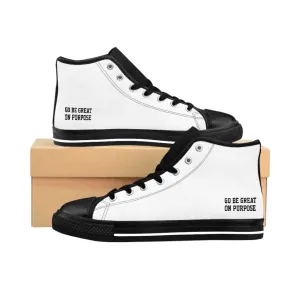 "Go Be Great On Purpose" Men's High-top Sneakers