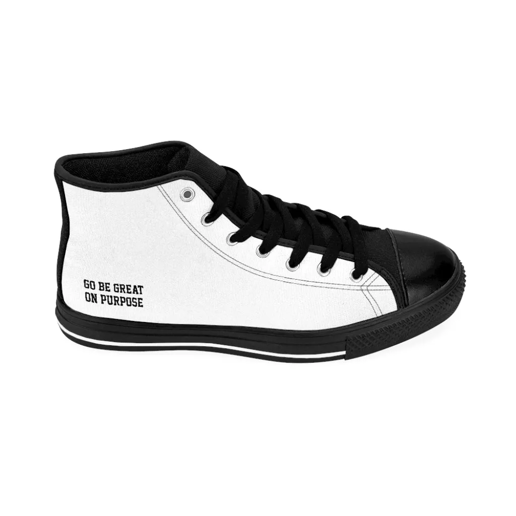 "Go Be Great On Purpose" Men's High-top Sneakers