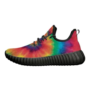 Rainbow Swirl Tie Dye Premium Sneakers