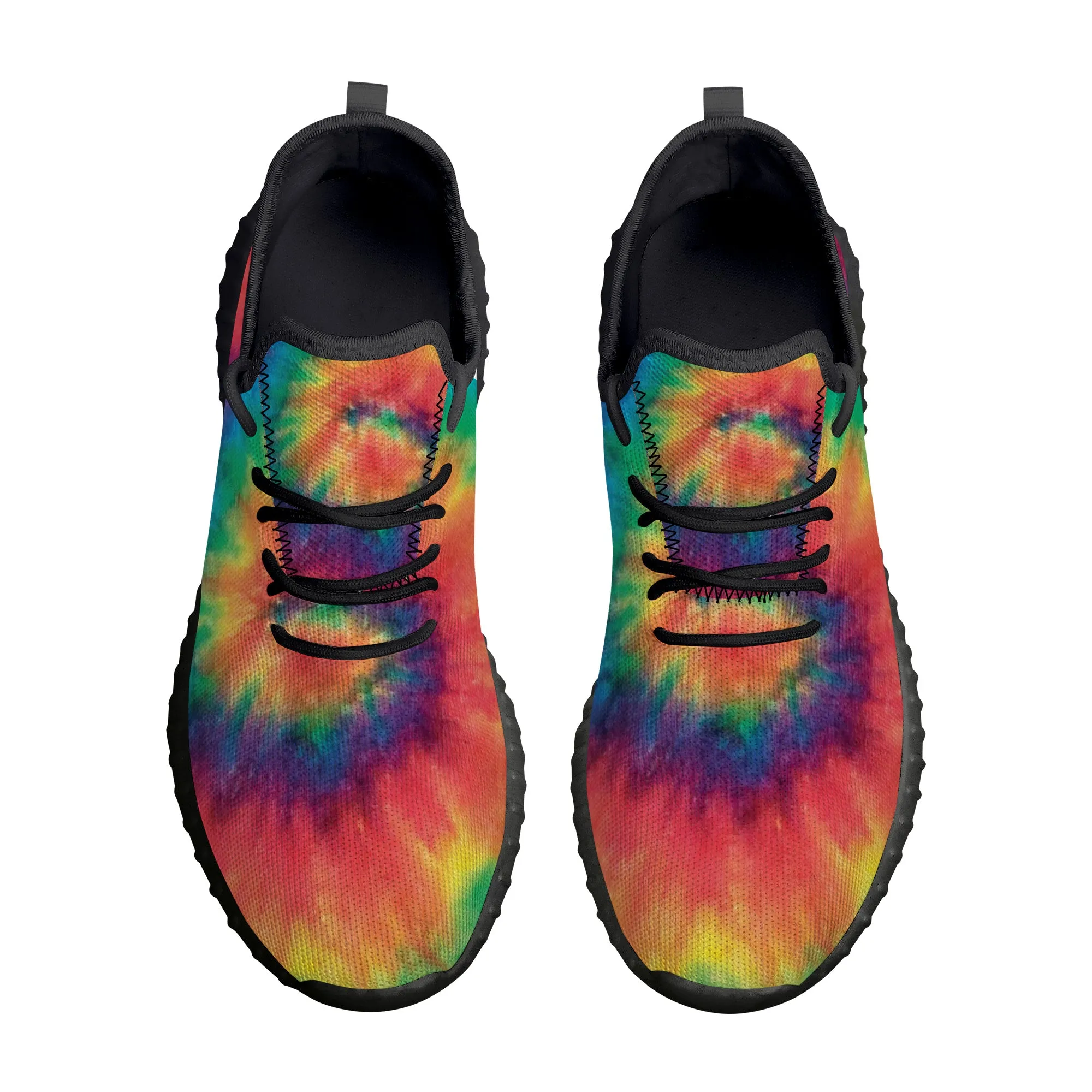 Rainbow Swirl Tie Dye Premium Sneakers