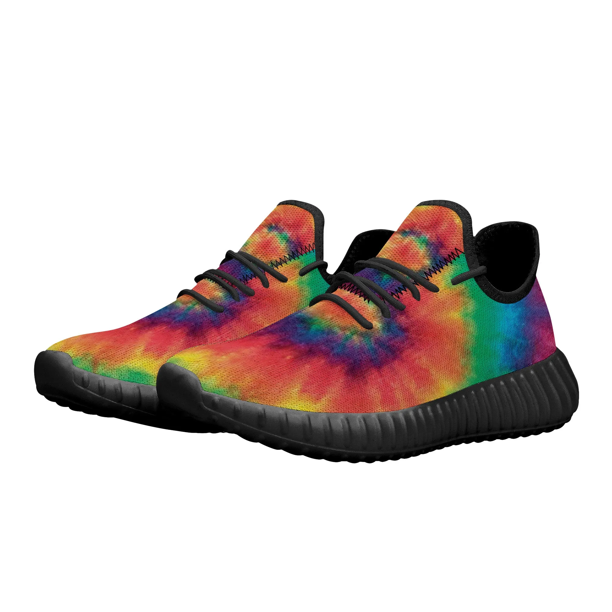 Rainbow Swirl Tie Dye Premium Sneakers
