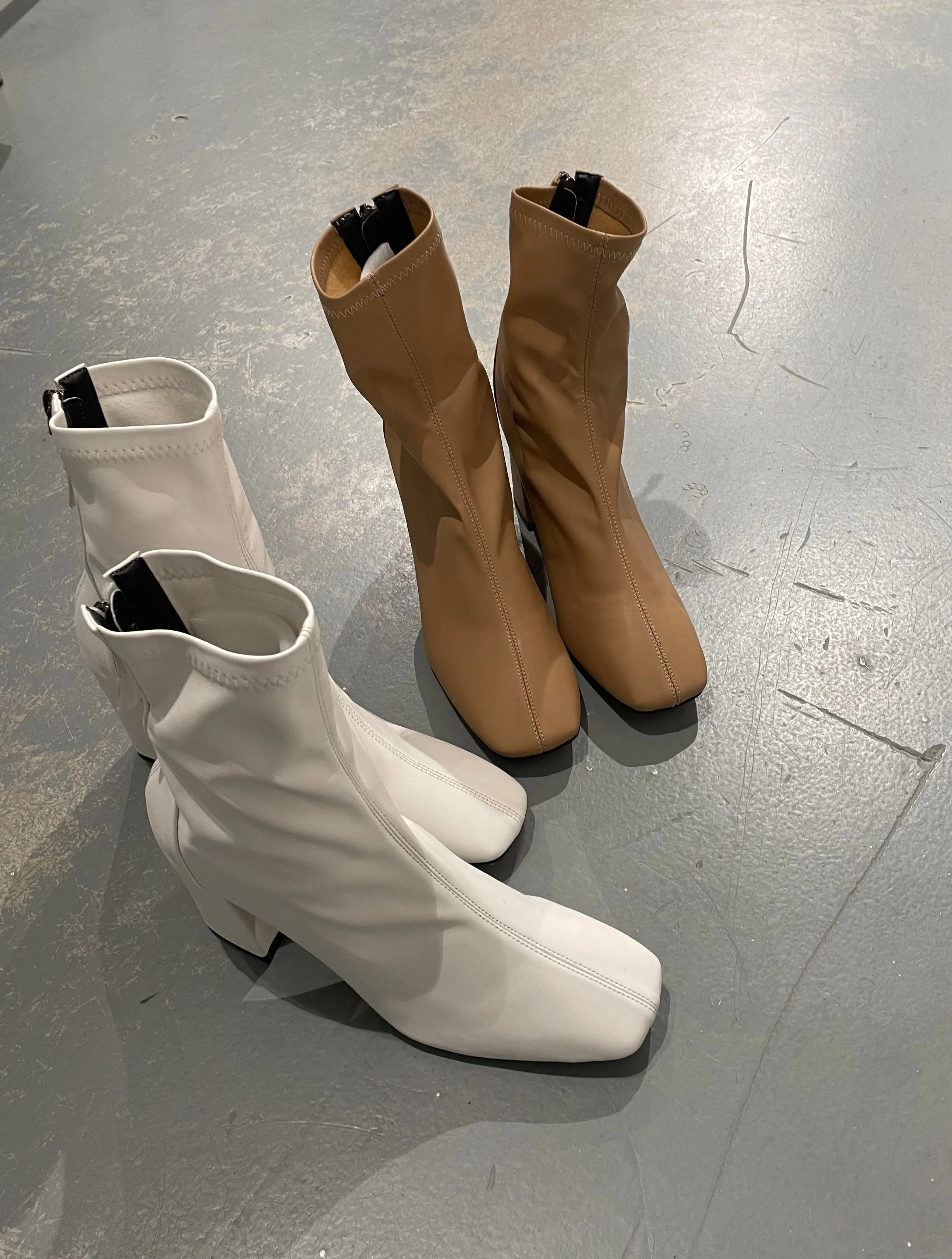 Retro Middle Span Ankle Boots 5cm