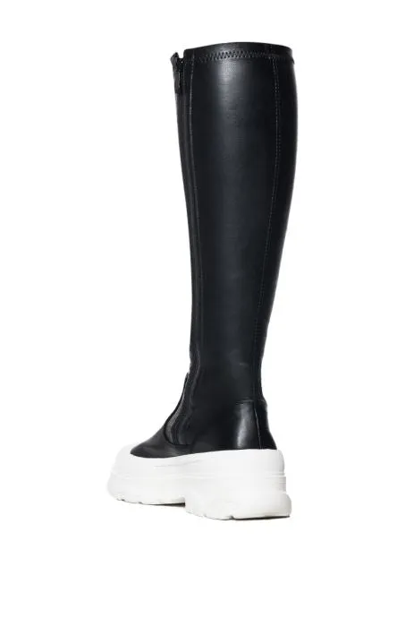 Rick Flare Fitted Mid Calf Sneaker Boots