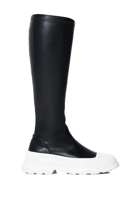 Rick Flare Fitted Mid Calf Sneaker Boots