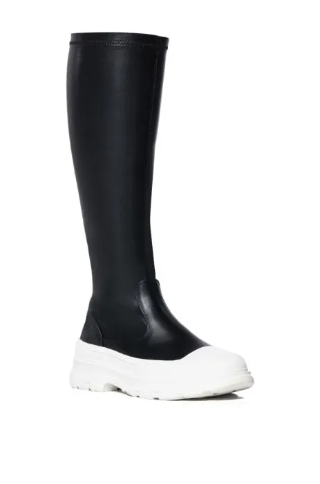 Rick Flare Fitted Mid Calf Sneaker Boots