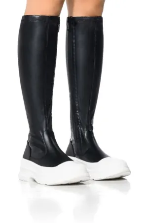Rick Flare Fitted Mid Calf Sneaker Boots