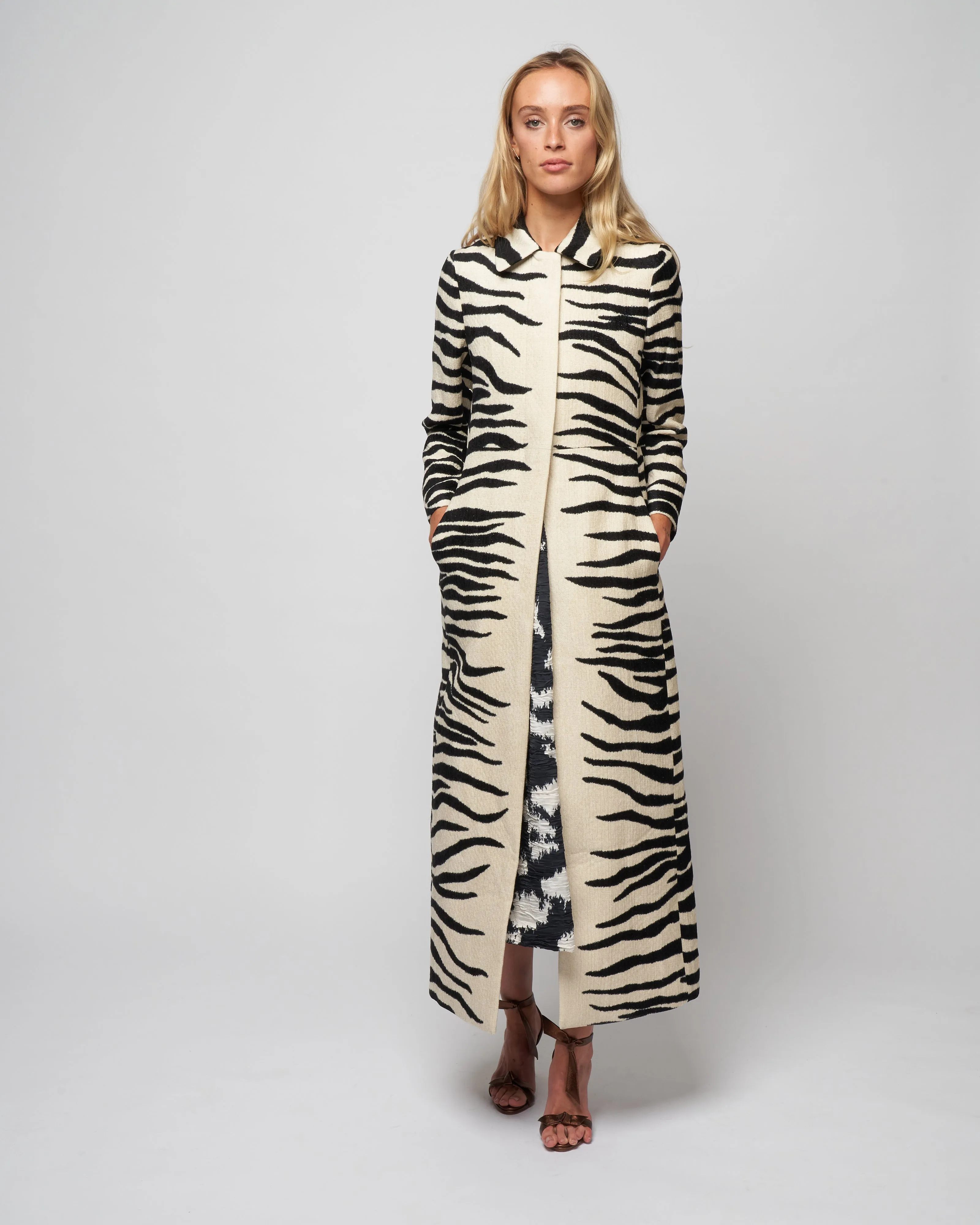 rilke long coat - ecru