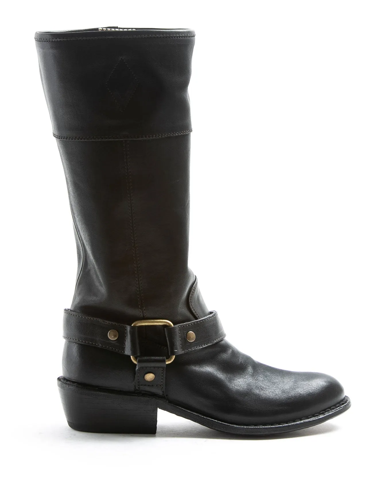RIZ Black Leather Tall Boots