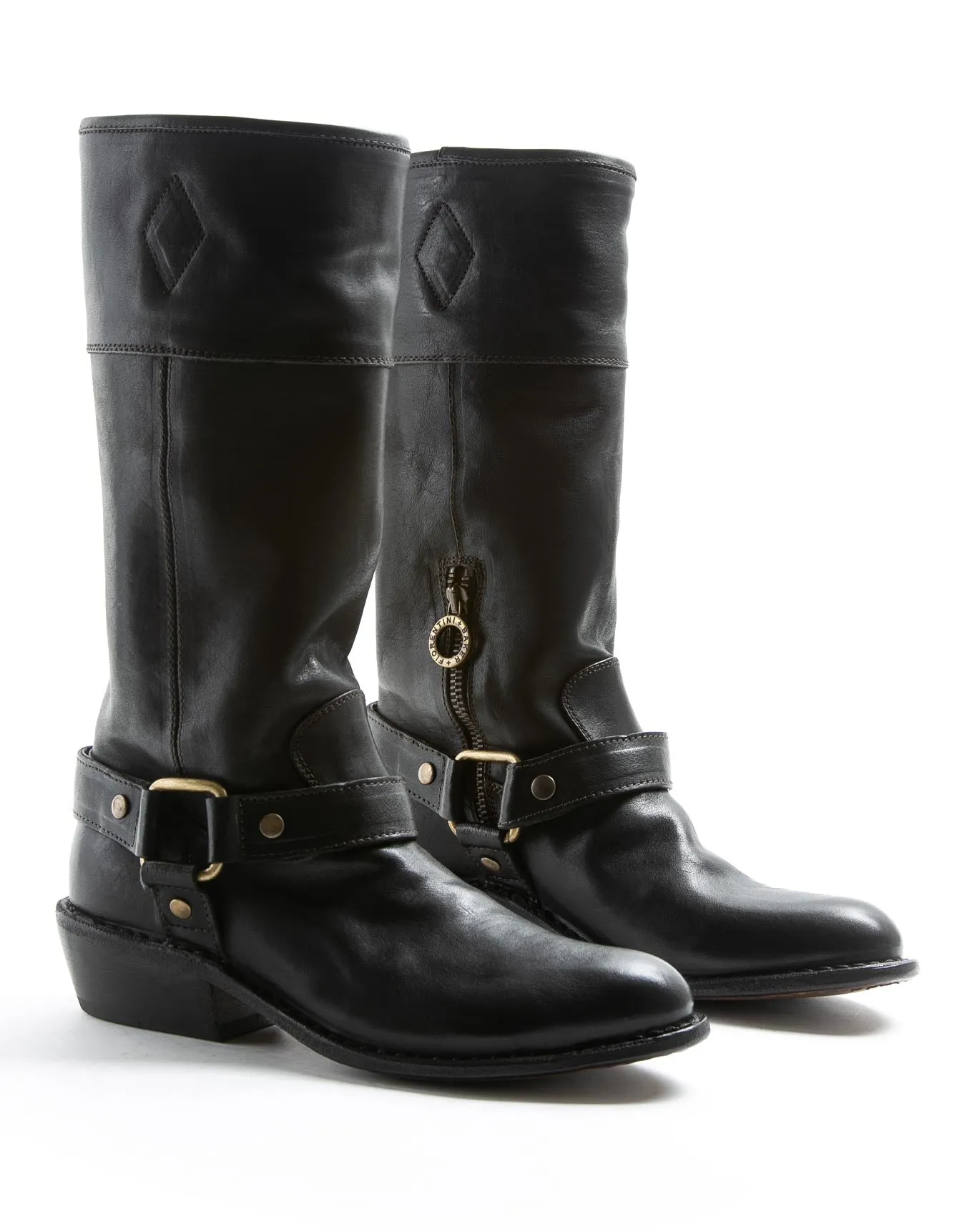 RIZ Black Leather Tall Boots