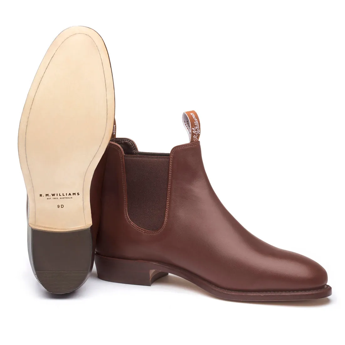 R.M. Williams Classic Adelaide Boot - E Fit - Dark Tan