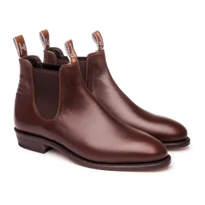 R.M. Williams Classic Adelaide Boot - E Fit - Dark Tan