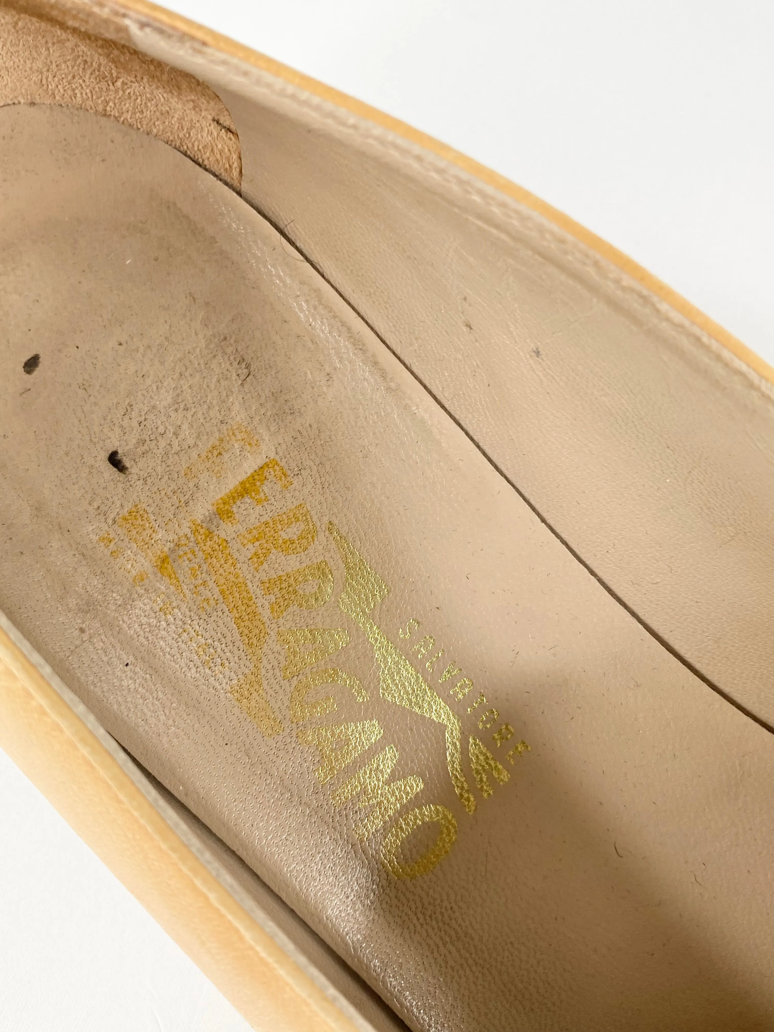 Salvatore Ferragamo Soft Tan Loafers - 8