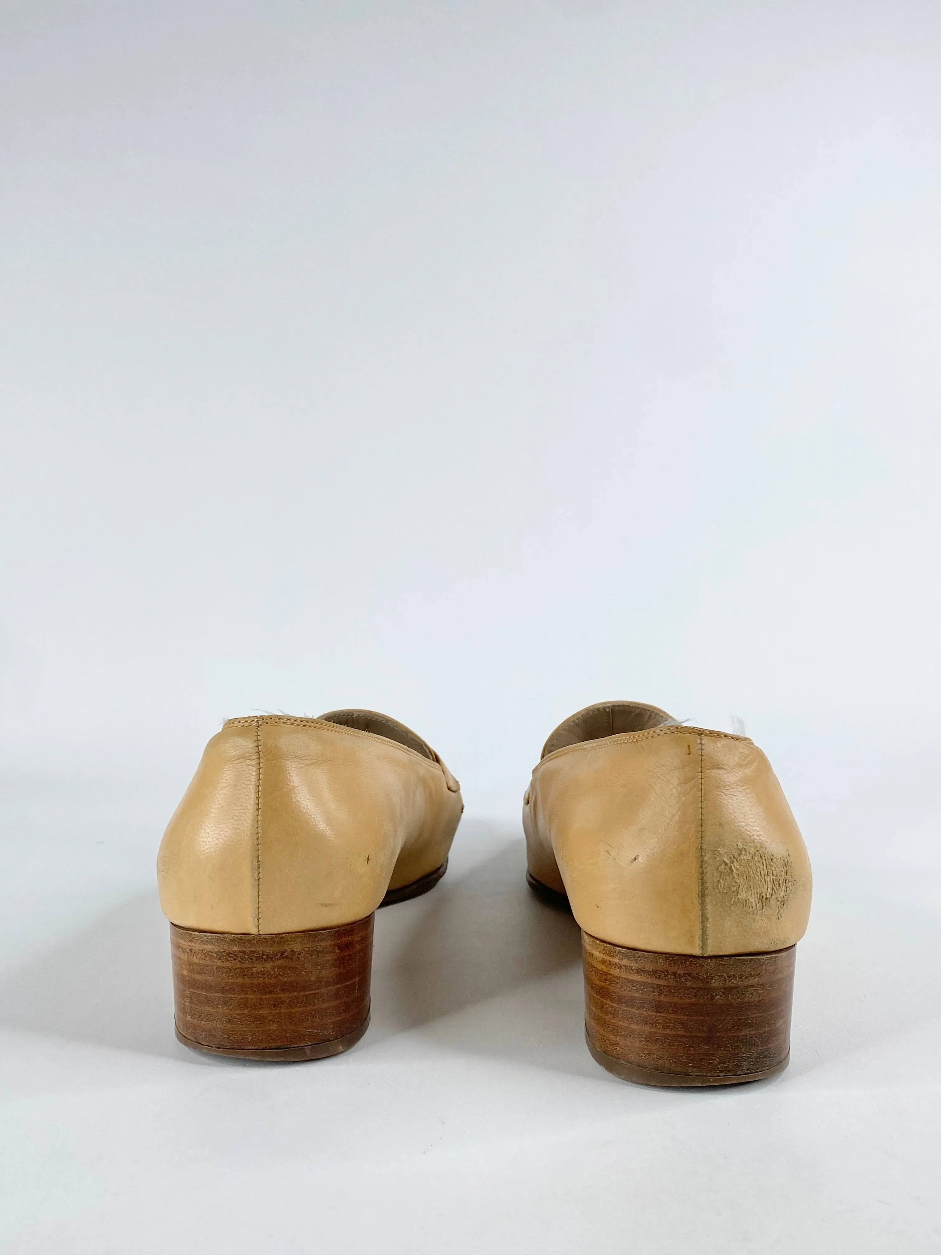 Salvatore Ferragamo Soft Tan Loafers - 8