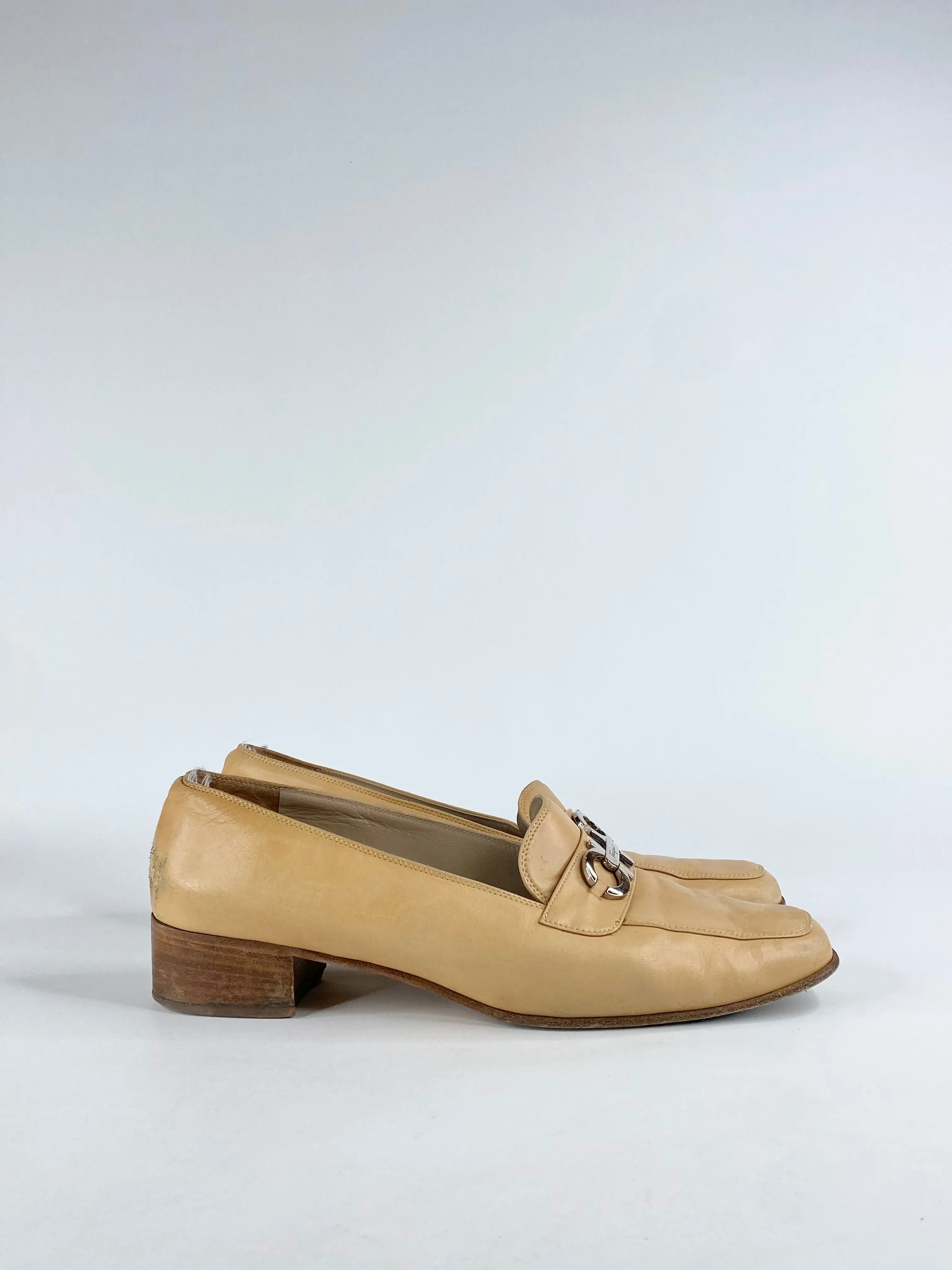 Salvatore Ferragamo Soft Tan Loafers - 8