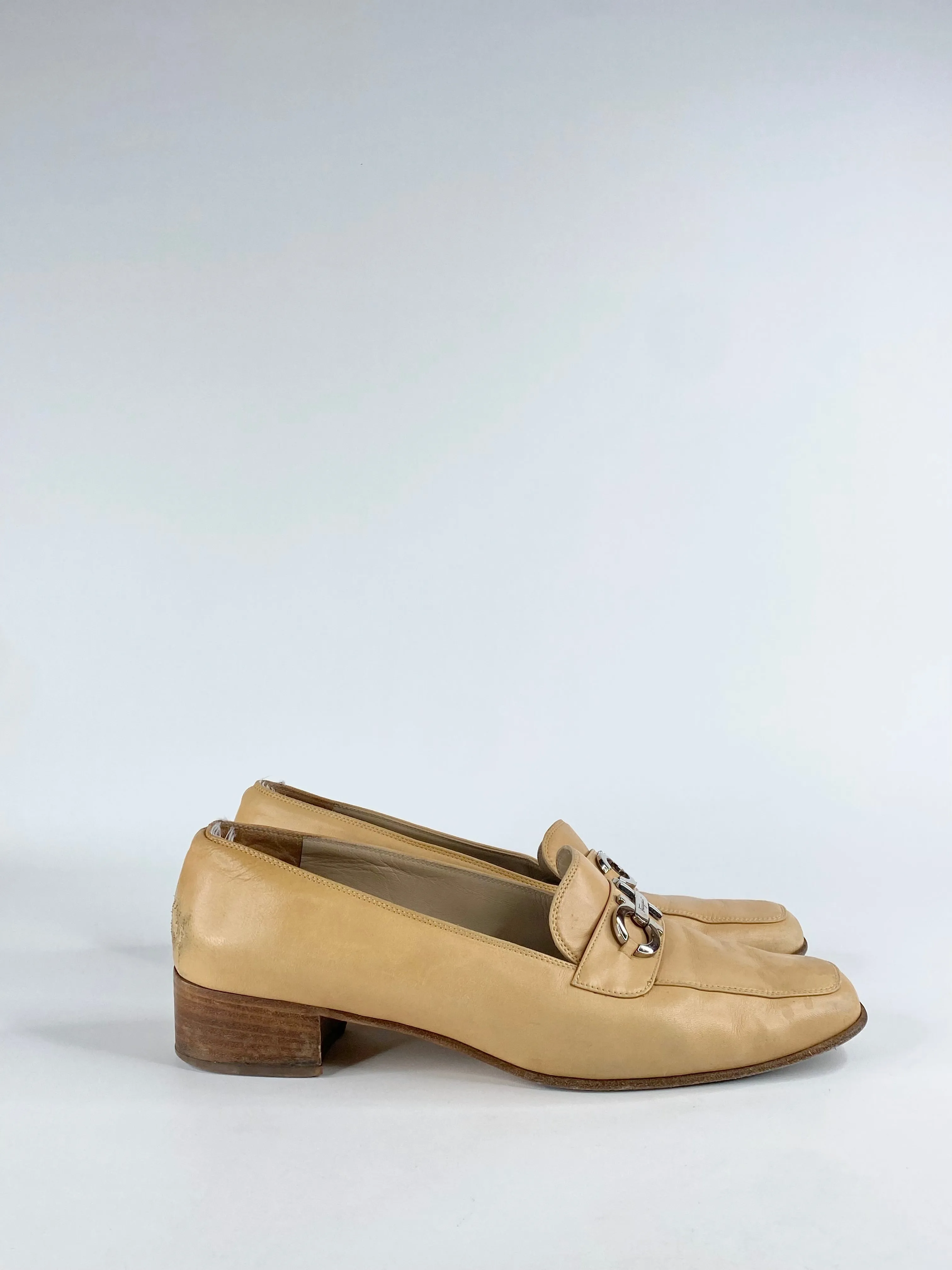 Salvatore Ferragamo Soft Tan Loafers - 8