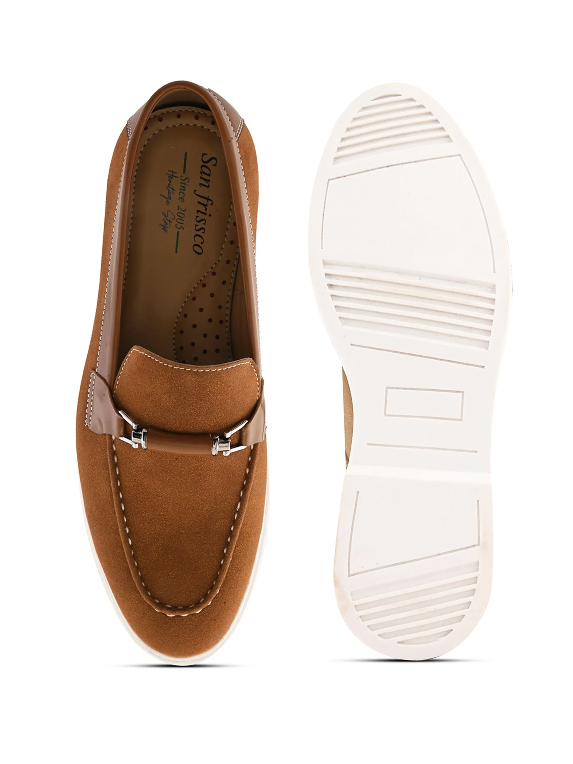 SAN FRISSCO Men Tan Casual Slip-On Shoes