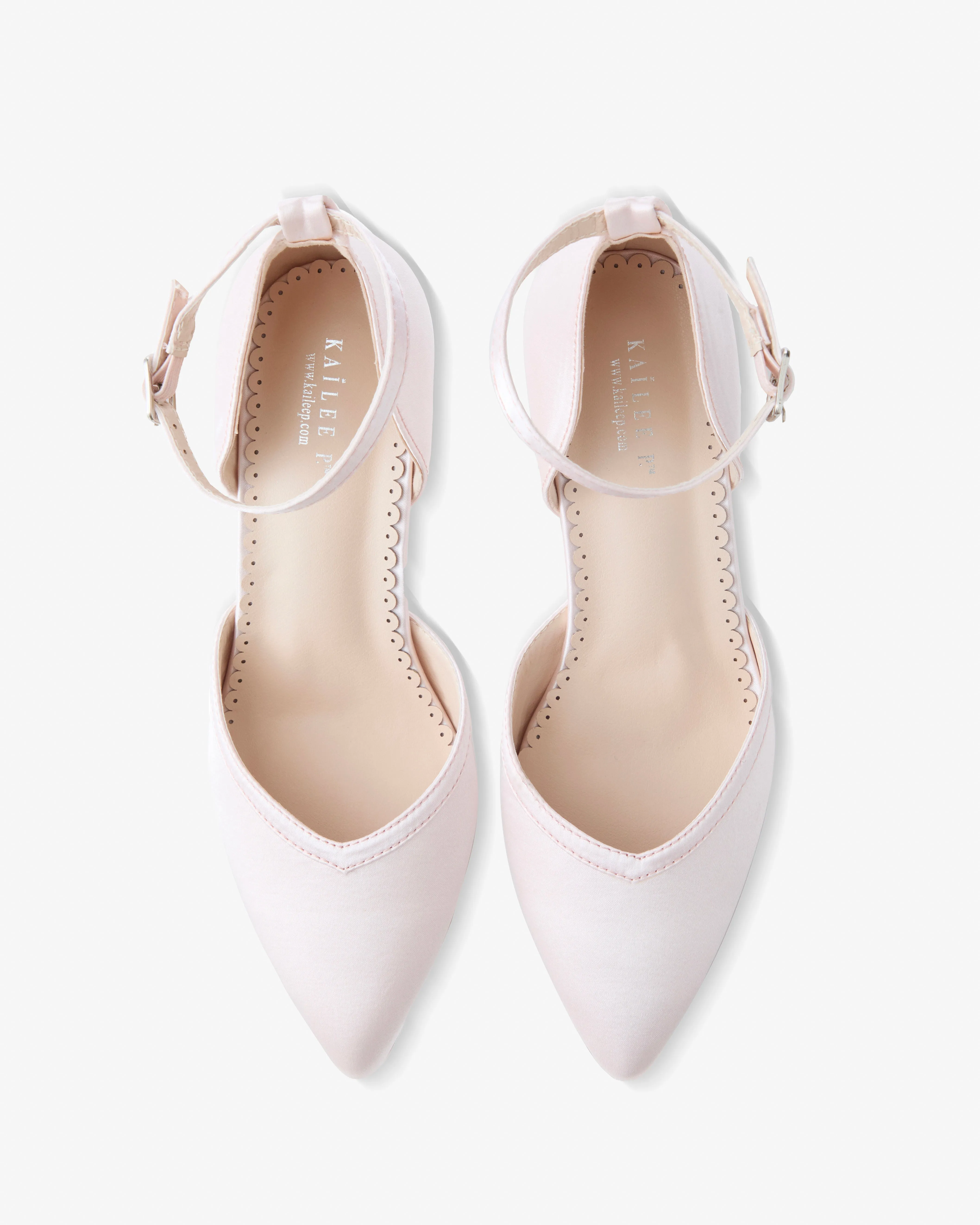 Satin Block Heels