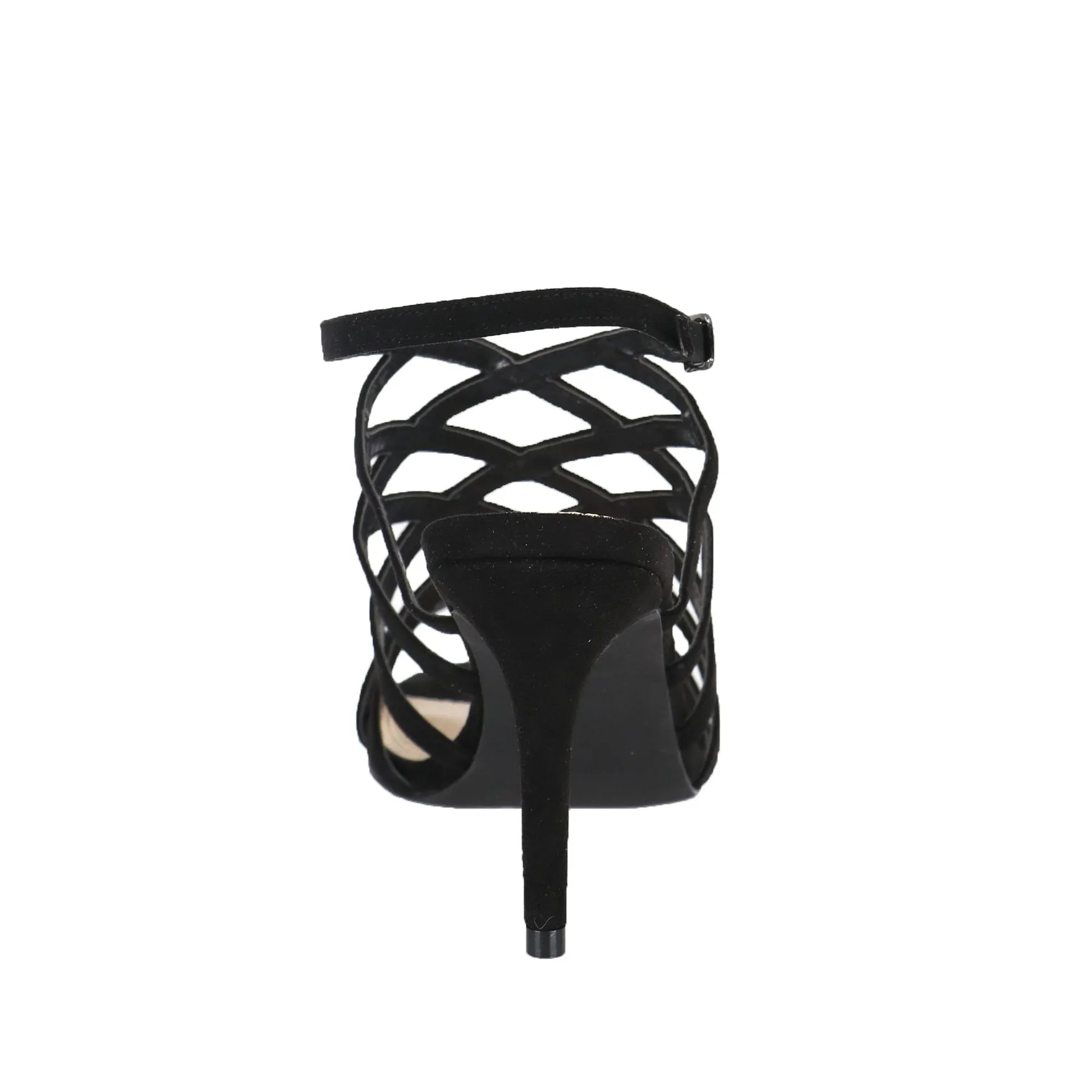 Savannah Black Crossover Strap Shoe