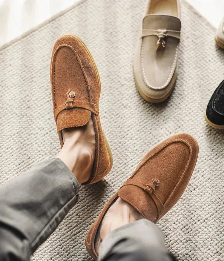 Shaffer Cow Suede Soft Loafers