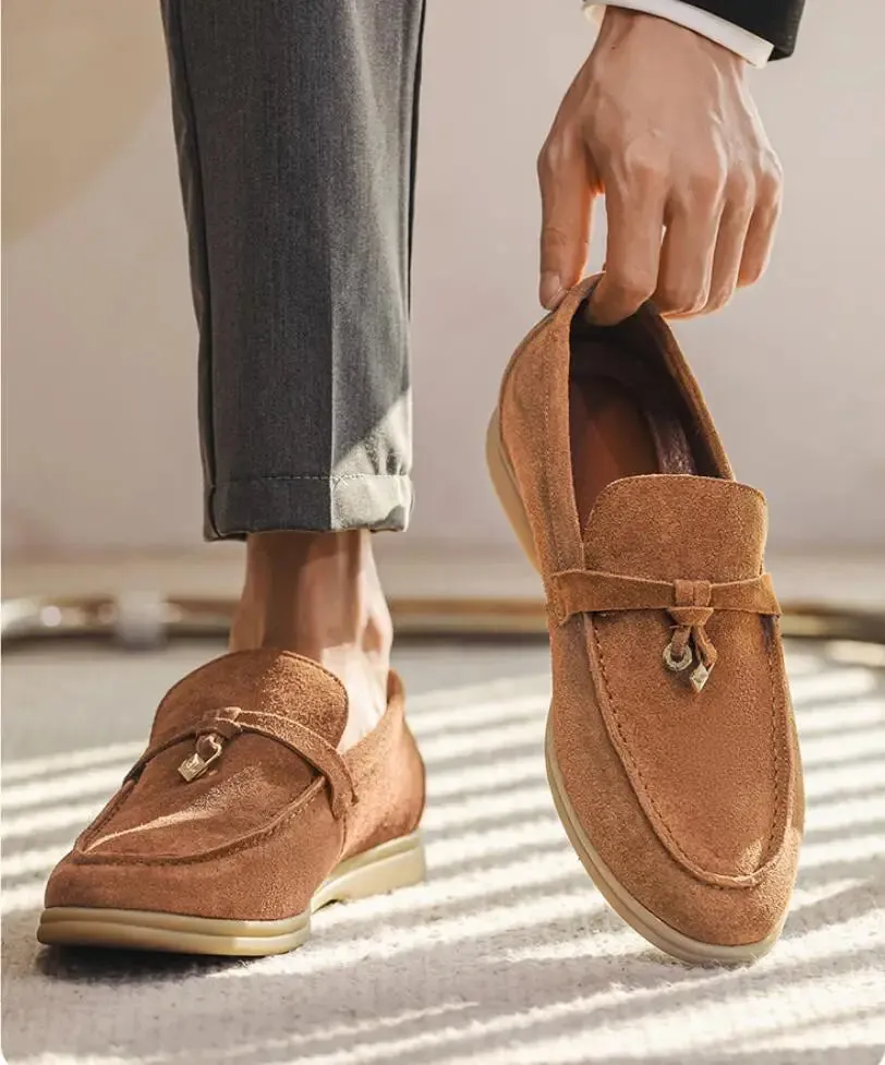 Shaffer Cow Suede Soft Loafers