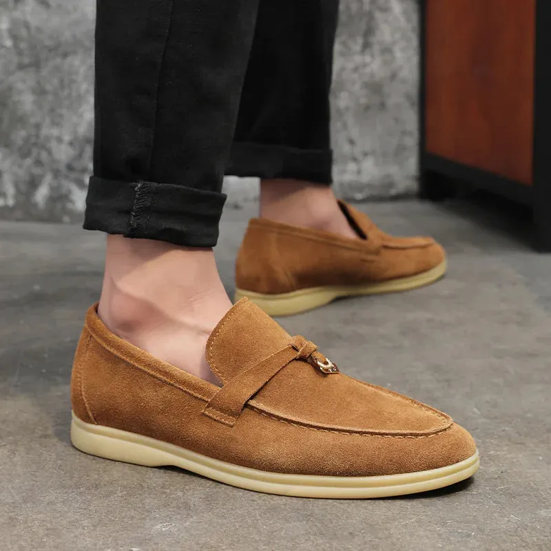 Shaffer Cow Suede Soft Loafers
