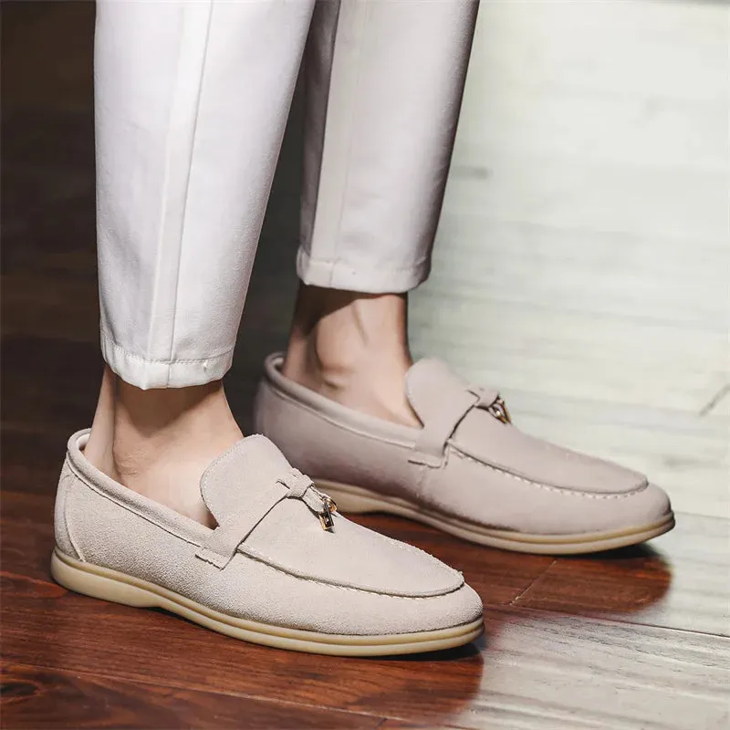 Shaffer Cow Suede Soft Loafers