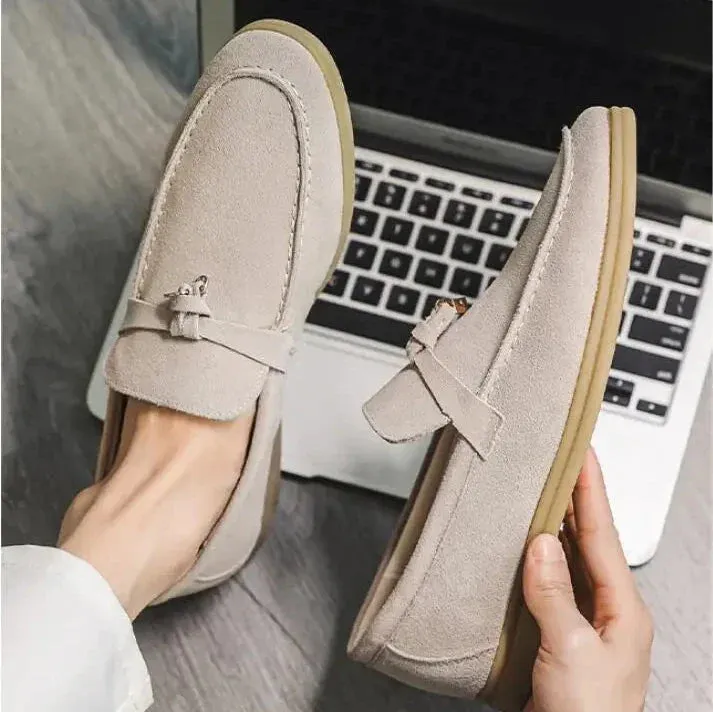 Shaffer Cow Suede Soft Loafers