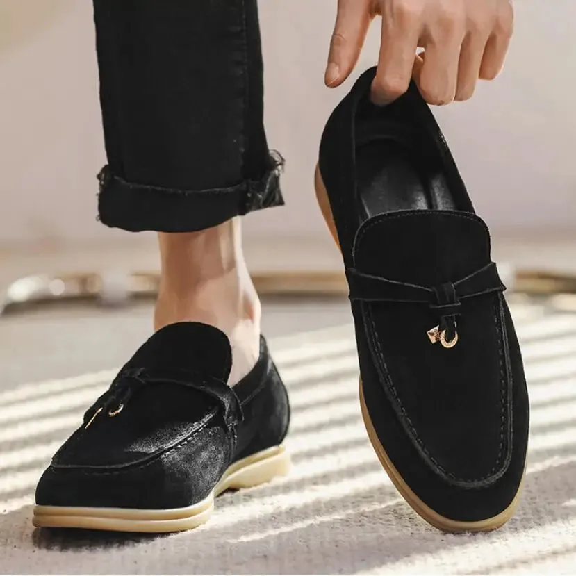 Shaffer Cow Suede Soft Loafers