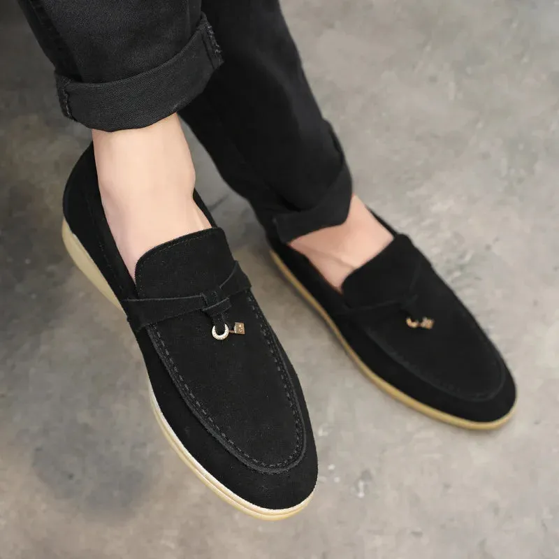 Shaffer Cow Suede Soft Loafers