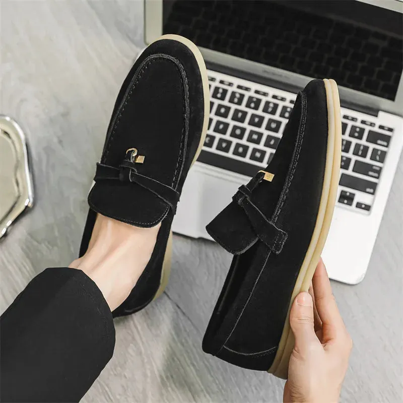 Shaffer Cow Suede Soft Loafers