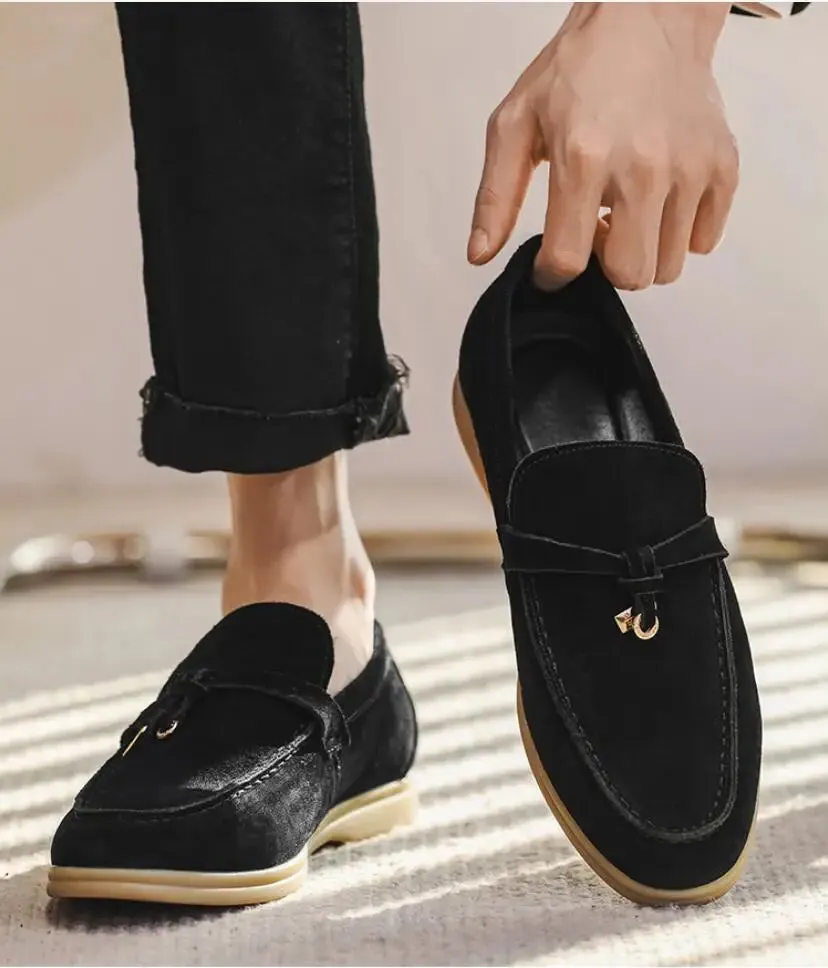 Shaffer Cow Suede Soft Loafers