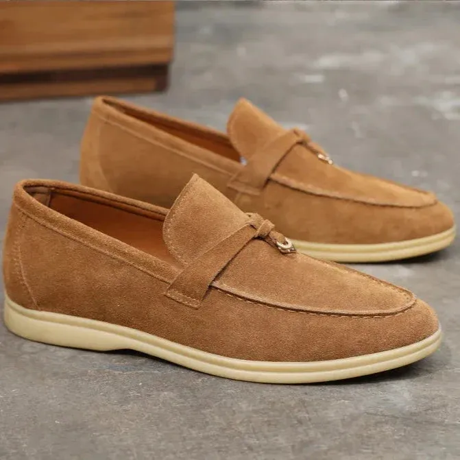Shaffer Cow Suede Soft Loafers