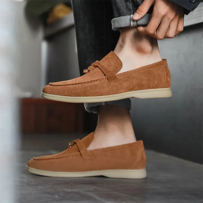 Shaffer Cow Suede Soft Loafers