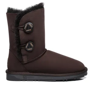Short Twin Button Women Boots