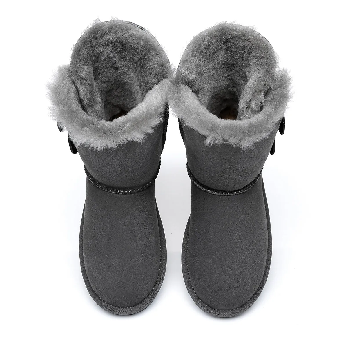 Short Twin Button Women Boots