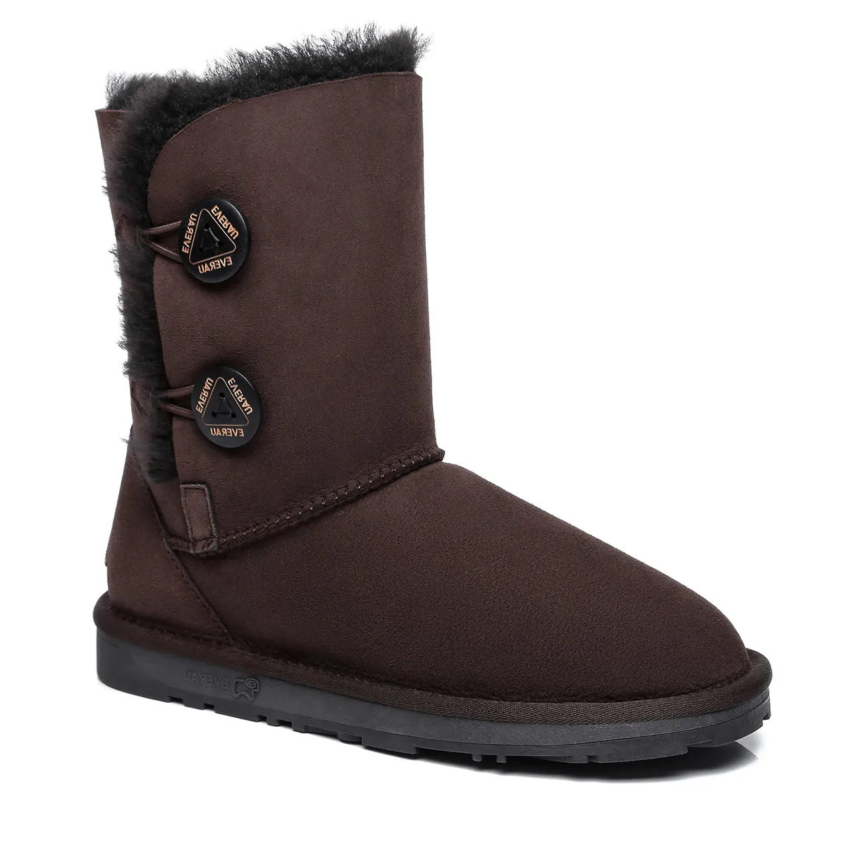Short Twin Button Women Boots